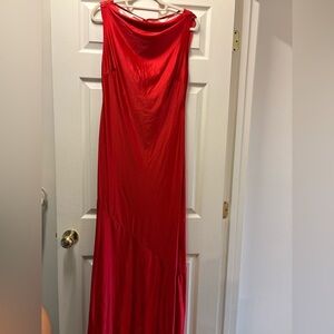 Elegant Red Maxi Dress NWOT
